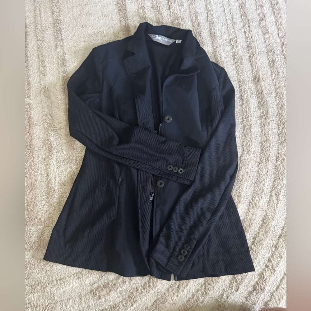 RJ Classics Grey Label Mesh Show Coat – Navy, Size 6